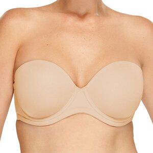 Wacoal Red Carpet Strapless Full Busted Underwire Bra Style 854119 Size 34DDD
